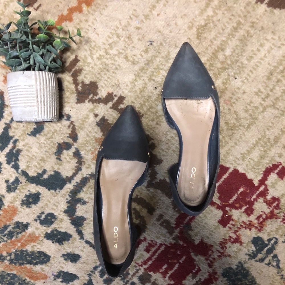 Plain Blue Aldo Flats